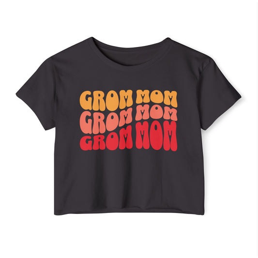 GROM MOM (Warm Sunset) - Women's Crop Top