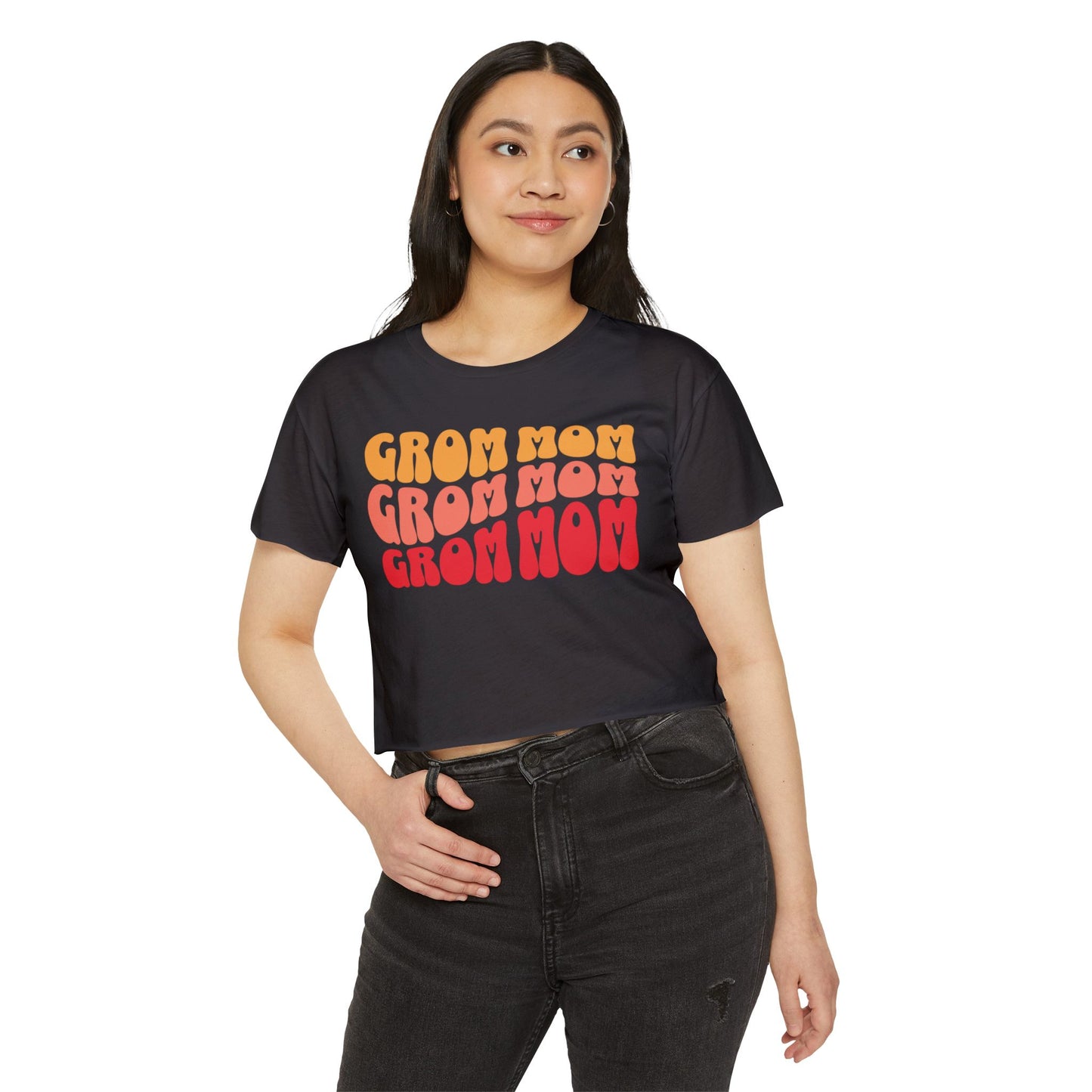 GROM MOM (Warm Sunset) - Women's Crop Top