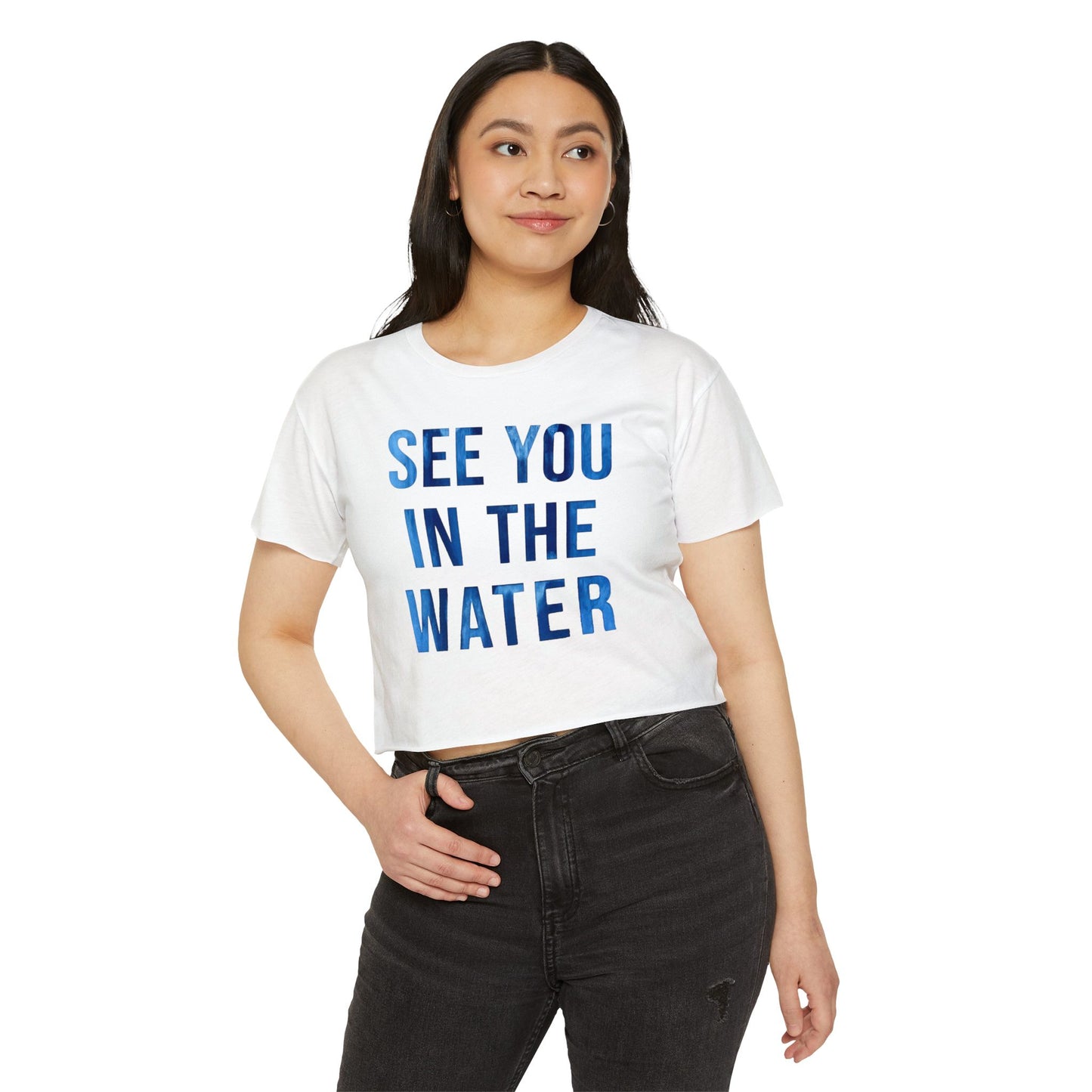 See You in the Water - Women's Crop Top