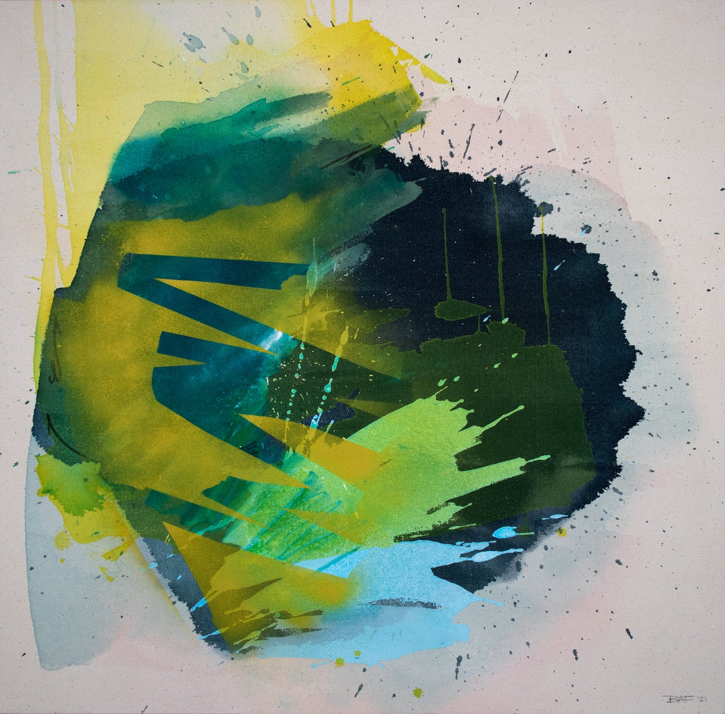 "Wipeout #1" Original Painting