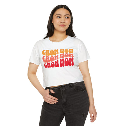 GROM MOM (Warm Sunset) - Women's Crop Top
