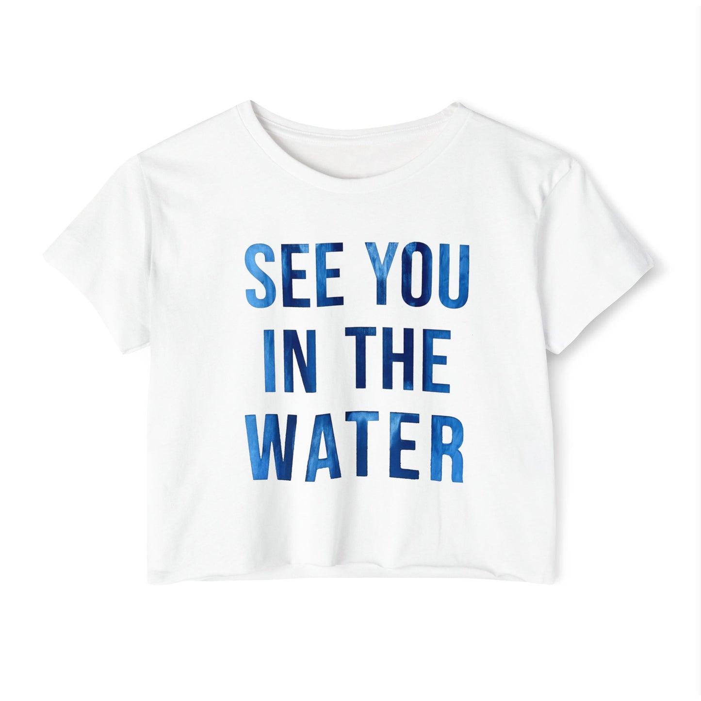 See You in the Water Crop Top