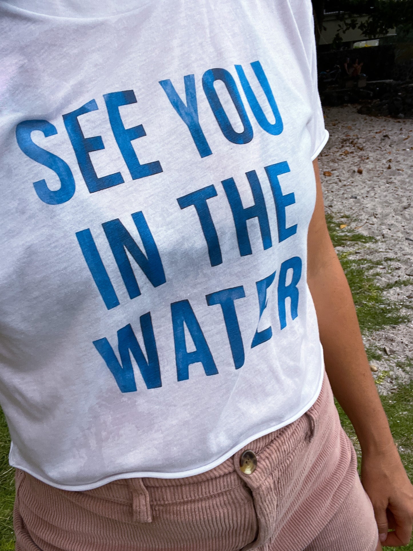 See You in the Water Crop Top