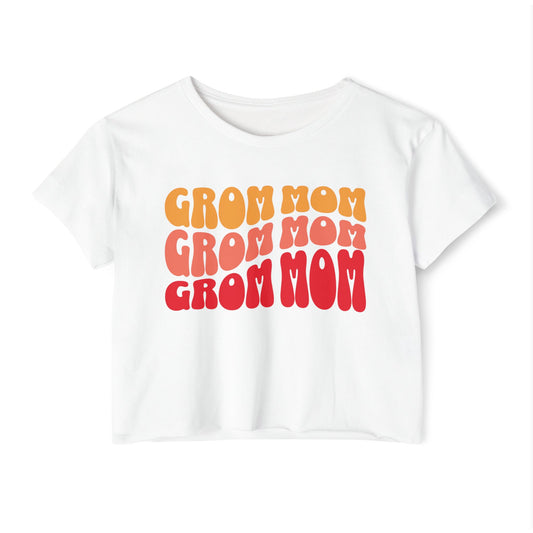 GROM MOM (Warm Sunset) - Women's Crop Top
